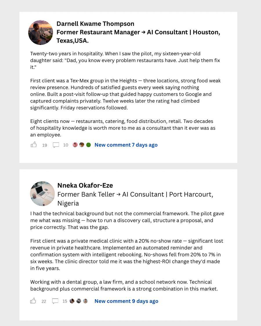 Paid With AI pilot community testimonials