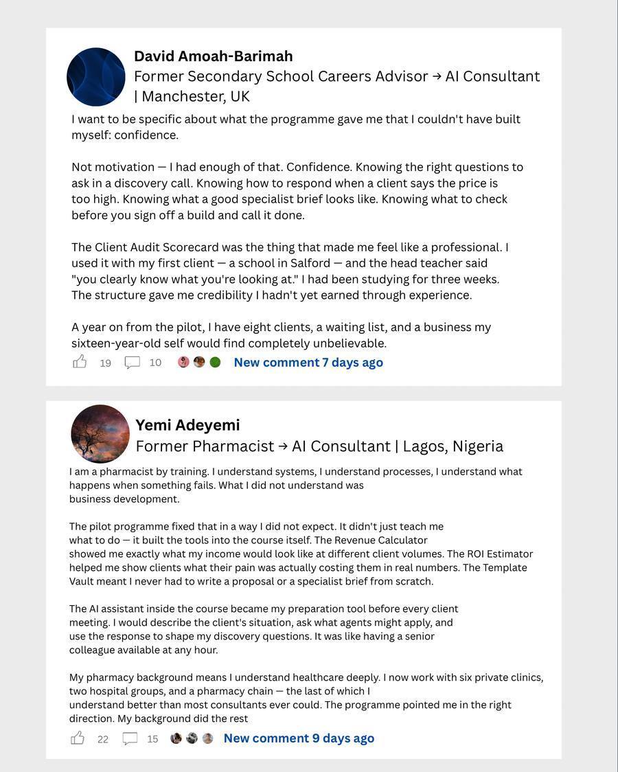 Paid With AI pilot community testimonials